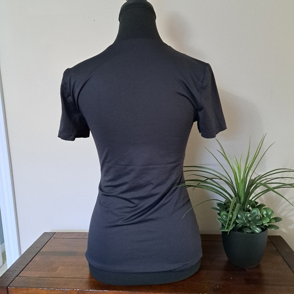 Frank & Oak Women's Short Sleeve Tees Size Medium Black Set Of 2 Fitted Tops - Picture 7 of 12